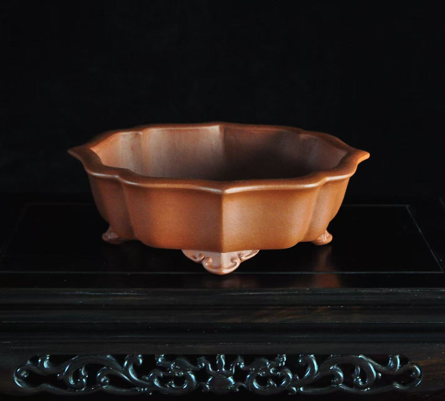 pot for juniper bonsai pot handmade yixingpot tokoname pot (including shipping)