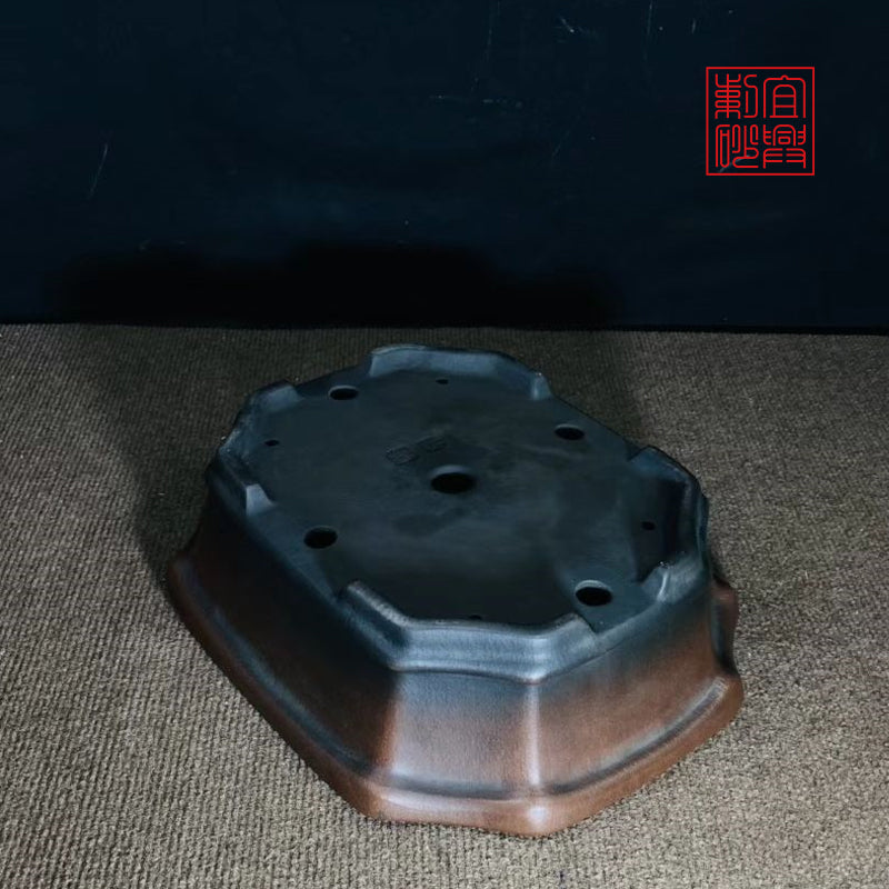 行山长方盆 yixing pot handwork rectangular pot