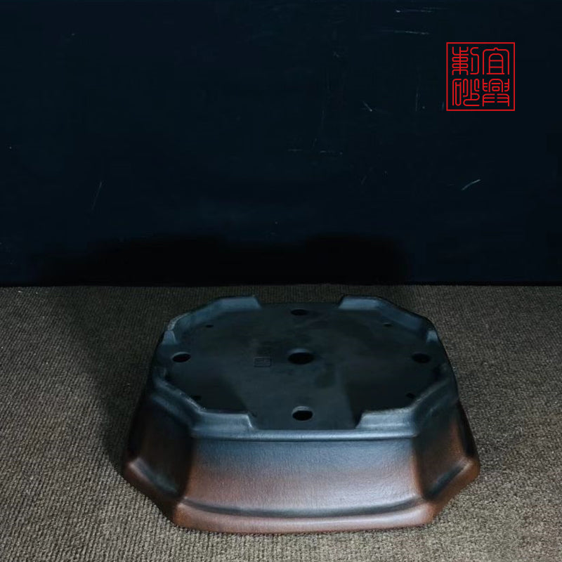 行山长方盆 yixing pot handwork rectangular pot