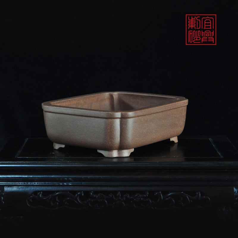 Handmade purple clay pot Bonsai pot tokoname pot