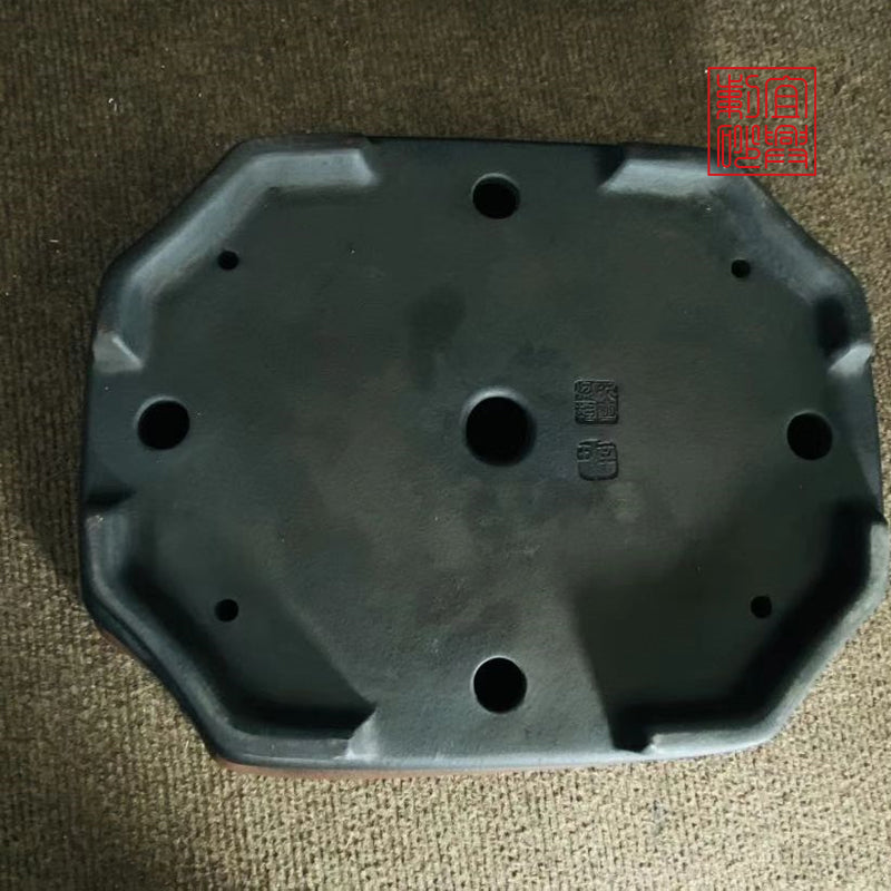 行山长方盆 yixing pot handwork rectangular pot