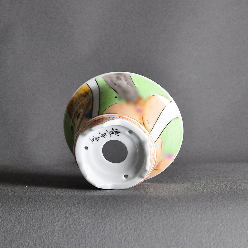 Hand painted round pot made by JieShanTang A-109