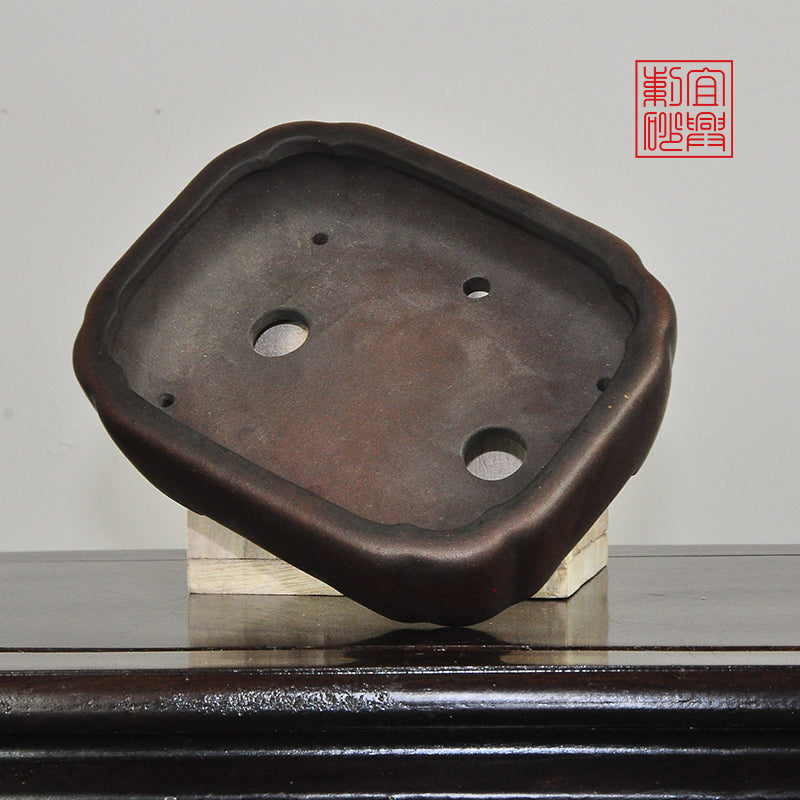Rectangular rounded corner handmade yixingpot