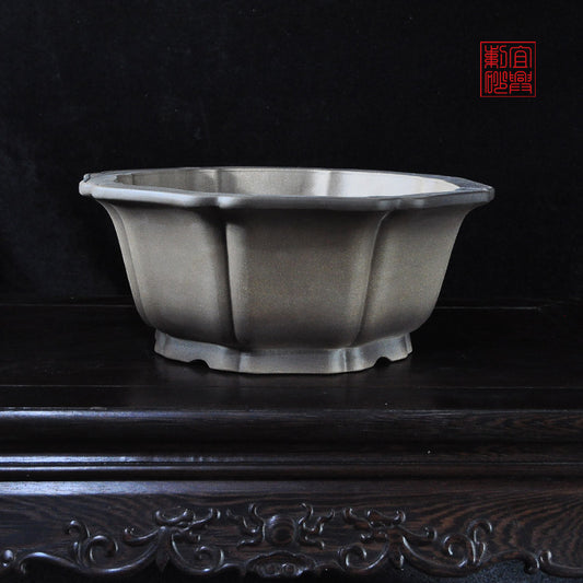 handmade lotus pot bonsai pot pine bonsai pot yixingpot（including shipping）