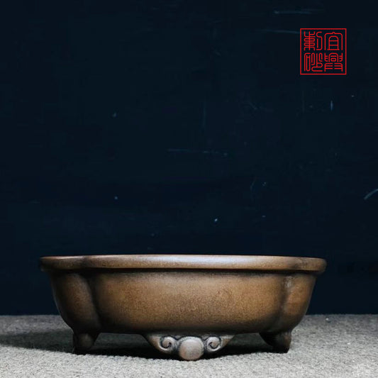 pawpaw pot 海棠盆 handmade pot Yixing pot