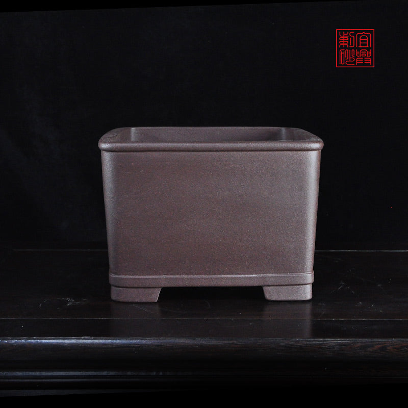 Square Yixing Purple Clay Pot yixing pot bonsai pot