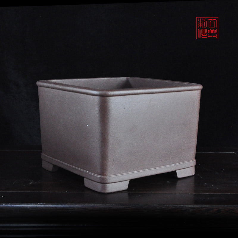 Square Yixing Purple Clay Pot yixing pot bonsai pot