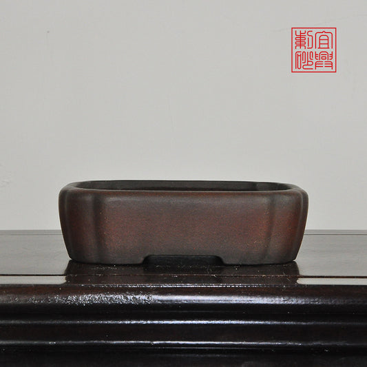 Rectangular rounded corner handmade yixingpot